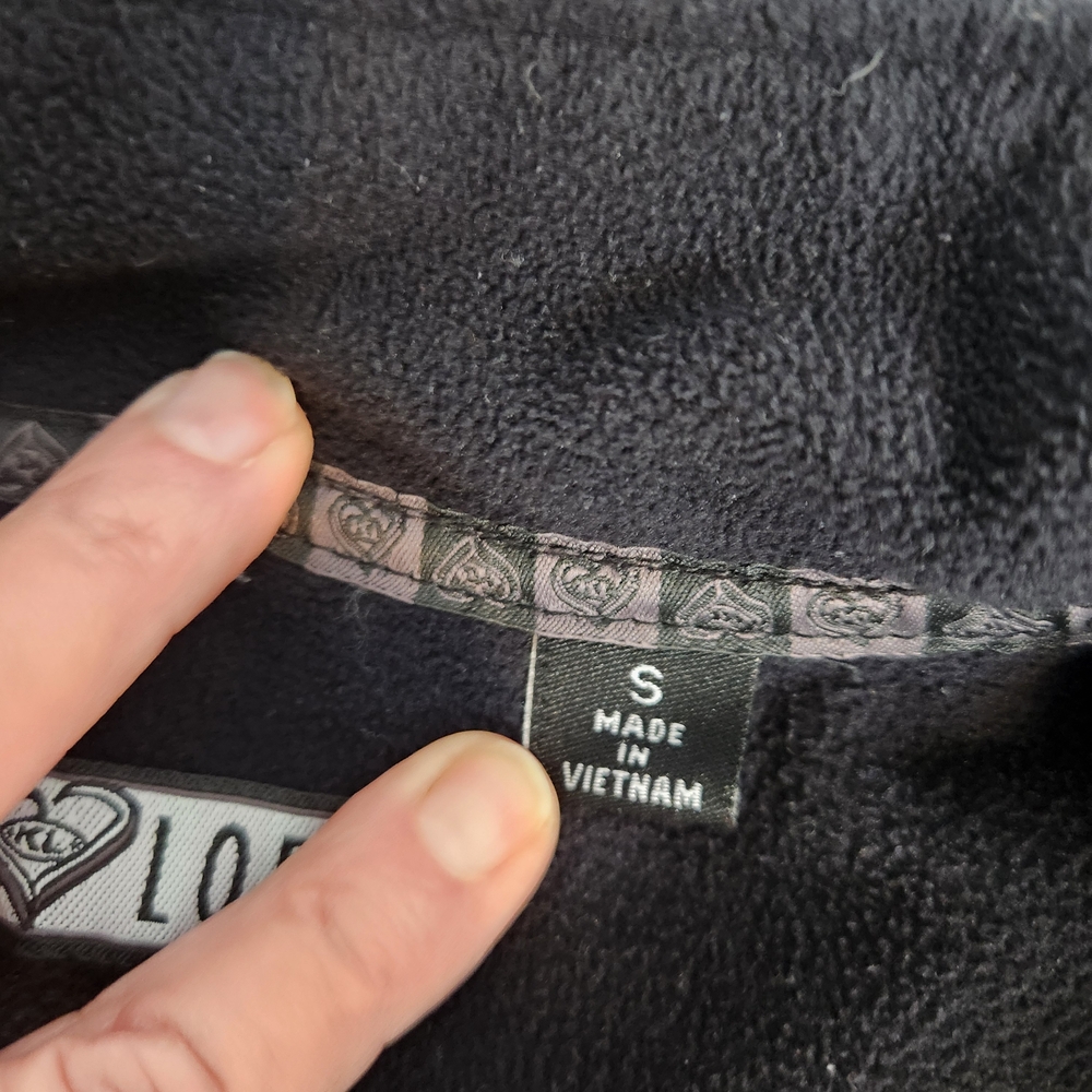 Kate Lord Golf Windbreaker Fleece Black Quarter Zip Jacket S Everyday Athletic - Picture 3 of 9